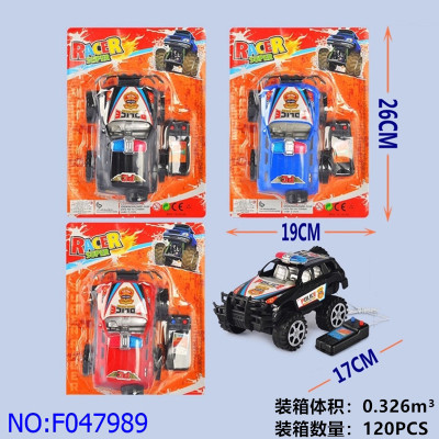 Foreign Trade Toy Car Mixed Wire-Controlled Police Car Model Car Toy Model off-Road Fun Nostalgic F047989