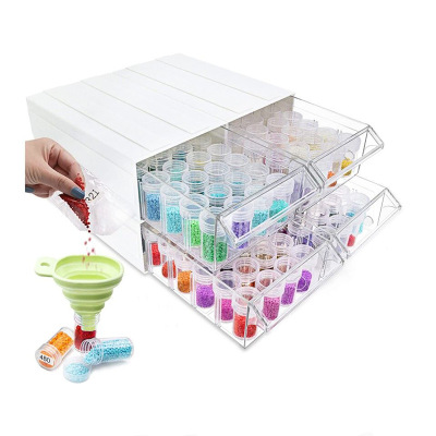 DIY Diamond Painting Kit Diamond Nail Art Storage Drawer Bead Box 70 Grid New Box Combination Set