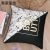 Cross-Border Netherlands Velvet Bronzing Pillow Cover Sofa Plush Black Car Throw Pillowcase Office Printing Pillow