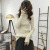 Autumn and Winter Women's Net Red Tight Pile Style High Collar Warm Sweater Long Sleeve Pullover Inner Wear T-shirt Base Knitting Small Shirt
