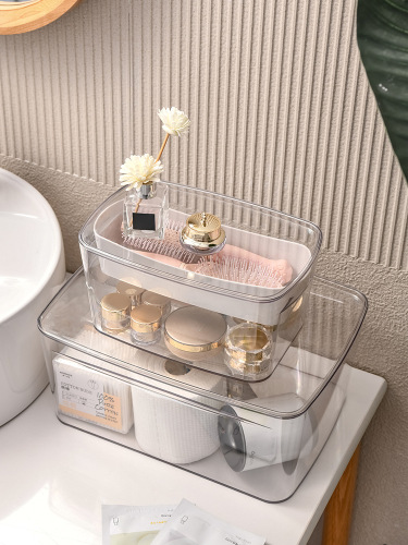 Plastic Transparent Refrigerator Preservation Storage Box Household Storage with Lid Egg Storage Box Kitchen Food Fruit and Vegetable Finishing Box