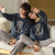 Winter New High-End Coral Fleece Couple Pajamas Large Size Fleece Thickened Men's Home Wear Flannel Women's Autumn and Winter