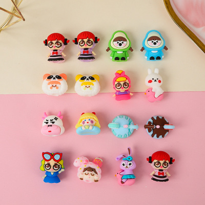 Junxiong Pen Sleeve Pencil Cap Cap of a Pen Cute Cartoon Soft Rubber Protective Cover Pencil Cap Protective Cap Silicone Triangle Pole Cap of a Pen