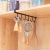 W23-AIRSUN Iron Cabinet Seamless Hook Six-Piece Storage Rack Multi-Row Hook Wardrobe Kitchen Hook