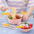 Wheat Straw Fork Spoon and Chopsticks Rice Bowl Canteen Household Large Capacity Drop-Proof and Hot-Proof Laid-Back Instant Noodle Bowl