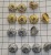 Pine Nuts Head Alloy Cap Pendant Color Retention UV Epoxy Material DIY Ornament Accessories Manufacturer 10 PCS 1 Pack