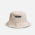 Lambswool Letters Embroidered Fisherman Hat Women 'S Spring And Autumn Fashionable Warm All-Match Plush Bucket Hat Men