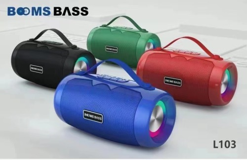 new booms bass l103 wireless bluetooth audio outdoor portable bluetooth speaker with handle light