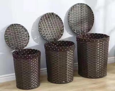 Imitation Teng Weaved Storage Basket