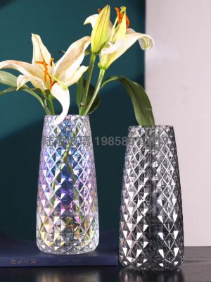 Nordic Light Luxury Creative Colorful Vase Modern Minimalist Furnishings Living Room Vase Ornaments Model Room Ornamental Flower