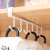 W23-AIRSUN Iron Cabinet Seamless Hook Six-Piece Storage Rack Multi-Row Hook Wardrobe Kitchen Hook