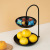 Modern Living Room Fruit Plate Home Double Deck Fruit Plate Creative Iron Multi-Layer Dried Fruit Tray Storage Basket Candy Plate