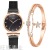 New Arrival Hot Sale 2021 Trendy Simplicity Personalized Mesh Strap Magnetic Strap Women's Bracelet Quartz Watch Set