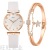 2021 New Cross-Border Hot Korean Style Trendy Simplicity Personalized Bow Women's Bracelet Watch Set Wholesale reloj