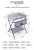 New Baby Folding Diaper-Changing Table Baby Care New Give Birth for Diaper-Changing Table Table Trolley Foldable Crib