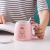 Hot Selling Cartoon Animal Ceramic Cup with Cover with Spoon Coffee Cup Cute Small Cup