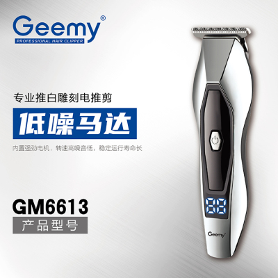Geemy6613 rechargeable hair clipper, professional low-noise household hair trimmer