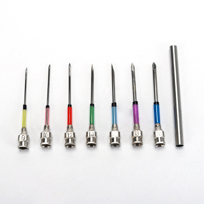 Simple Replaceable Plug Full Model Embroidery Stamp Needle Poke Needle Stamp Embroidery Needle Stack Flower Needle