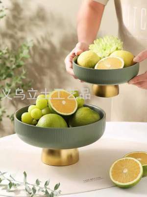 Gao Bo Decorated Home New Macaron Matcha Ceramic Fruit Plate