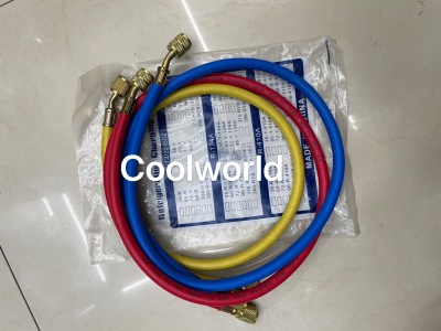 Car air conditioner fluoride hose R410a high pressure resistant and explosion-proof Three-color charging hose 