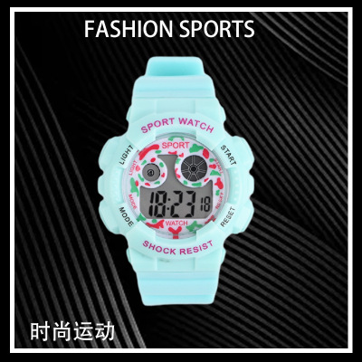 Factory Wholesale 2021 New Children's Luminous Cartoon Waterproof Multifunctional Electronic Watch