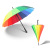 Spot Creative 16 Bone Automatic Long Handle Gift Umbrella Logo Customized Business Advertising Umbrella Straight Handle Straight Rod Rainbow Umbrella