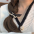Korean Style Pearl Headband Simple Temperament Hair Rope Tie Horse Tail Rubber Band Ribbon Bowknot Hair Ring Retro Women's Headdress