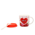 Valentines day gifts mugs With Handle Silicone cover sublima