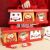 2022 New Year Packing Box Christmas Creative Portable Biscuit Gift Box Snowflake Crisp Cookies Nougat Milk Jujube Box