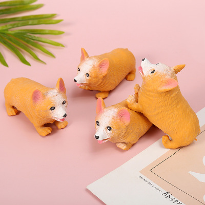 Creative Decompression Pink Pig Pat Dog Lala Corgi Kneading Toy Pug Decompression Vent Squishy Toys