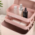 New Korean Style Large Capacity Portable Women's Cosmetic Case Wholesale Exquisite Double Layers Cosmetic Storage Box