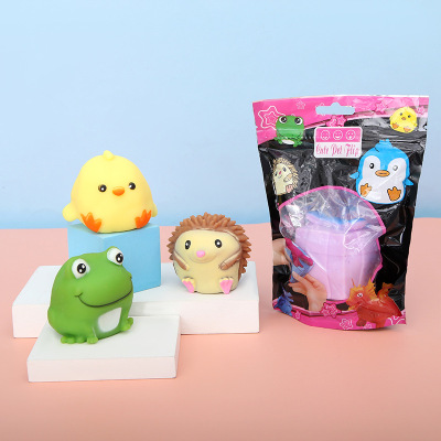 Decompression Toy Cute Pet Flip Gift Box Animal Deformation Vent Toy Trick Squeezing Toy Penguin Hedgehog Decompression