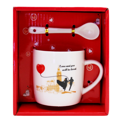 European Custom design Ceramic Coffee Cup Set Lovers Cups Wi