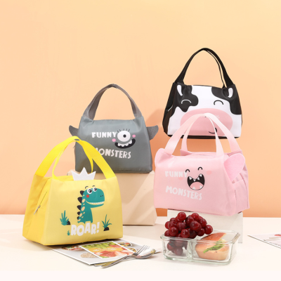 New Cartoon Insulated Bag Student Office Worker Lunch Bag Portable Heat and Cold Insulation Lunch Bag