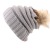 Fur Pom Pom Beanie Ladies Knit Beanie Hat Brand Woolen Hat S
