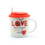 Valentine's Day Mug ceramic cup with silicone cover and spoo
