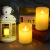 LED Simulation Swing Electronic Candle Holiday Decoration LED Lights Electric Candle Lamp 3-Piece Set
