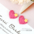 New Korean Style Children's Hair Clips Hair Accessories Imitation Wool Cherry Cartoon Love Heart-Shaped Hairpin Girls Children Headwear Accessories