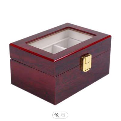 Customized Color Wooden Watch Box 3 Slot Wooden Watch Display Box Gift
