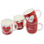 Custom wholesale 2pcs Valentine's Day Mug set Ceramic Decal 