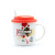 Valentine's Day Mug ceramic cup with silicone cover and spoo