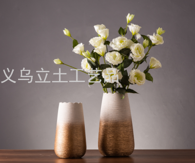 Gao Bo Decorated Home New European-Style Ceramic Brushed Gradient Vase 2-Piece Set