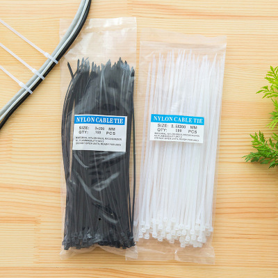 2110 Self-Locking Nylon Cable Tie Line Belt Wire Storage Organizing Binding Wire Cable Tie 100 Pieces