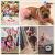 Pet Female Canine Birthday Pink Decoration Suit Birthday Crown Hat Triangular Baby Bibs Skirt Flag Cross-Border