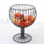 Wine Glass Black Metal Fruit Basket Snacks Sundries Storage Basket Storage Basket Storage Basket