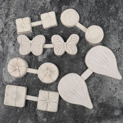 Fondant Silicone Mold Plum Petals Baking Tool Leaves Artistic Texture Silicone Cake Mould Fondant Flower Tools in Stock