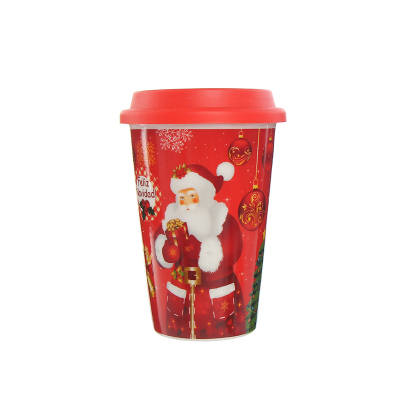 Christmas mug ceramic Coffee Cup gift box packing