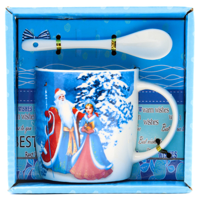 Russian Style Christmas Gift Mug Creative Festival Couple Co