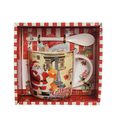 Wholesale Cute Christmas Souvenir Ceramic Coffee Mugs Cups S