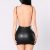 Mature Sexy Backless Leather Suspender Skirt